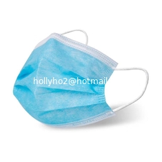 China Máscara facial desechable de protección personal con bucle de orejas planas 3 pliegues proveedor